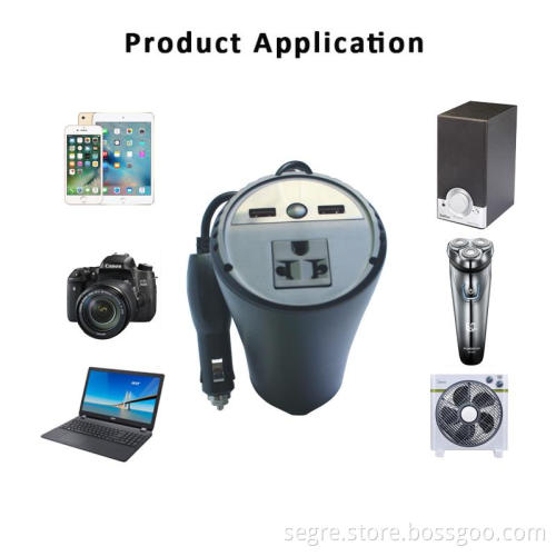 Shenzhen mini dc ac power inverter dc to ac car power inverter dc 12v ac 220v 150W high quality, portable car battery inverter